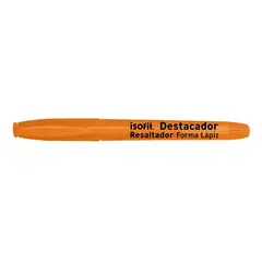ISOFIT - Destacador Forma Lapiz Naranjo