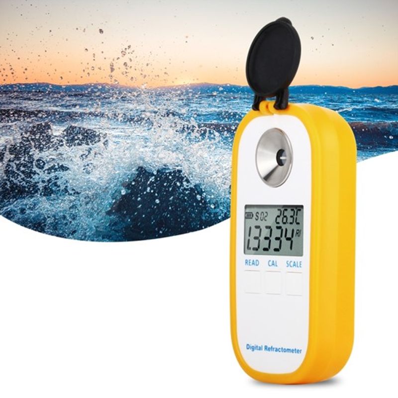 GENERICO - Medidor Cloro Refractómetro Digital Salinidad Cloro Dr202