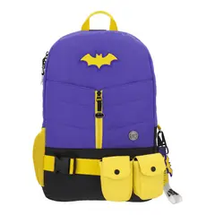 DC COMICS - Mochila Batgirl Juvenil Casual Morado Escudo