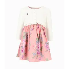 LIMONADA - Vestido bebé con bolero Coral