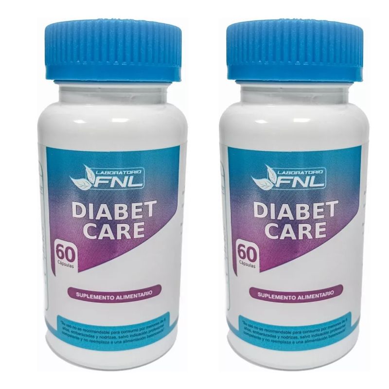 FNL - Diabet Care 530mg 120 Cápsulas FNL Pack 2 Frascos