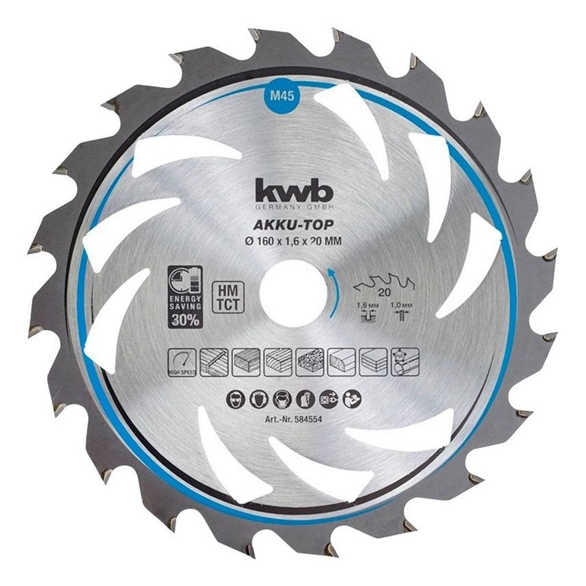 KWB - Disco 165x20 Mm Sierra De Inmersión Einhell Te-ps 165