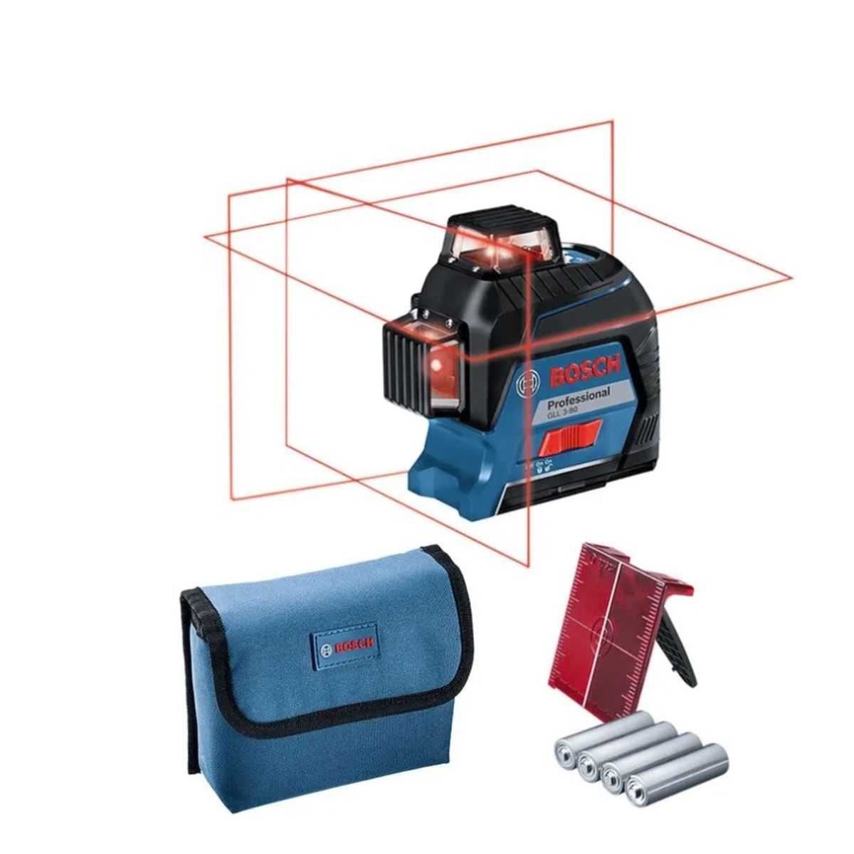 BOSCH - Nivel Láser Bosch Gll 3-80 Professional Rojo
