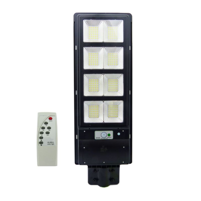 IMPORTCLICK - Foco Solar 280 LED 8 Placas 400 Watt Control Remoto - Negro