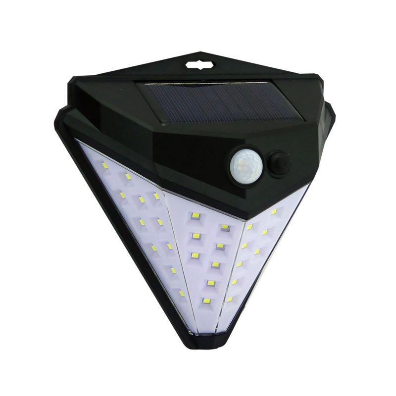 IMPORTCLICK - Foco Solar 39 LED Mini Aplique Pared Sensor - Negro