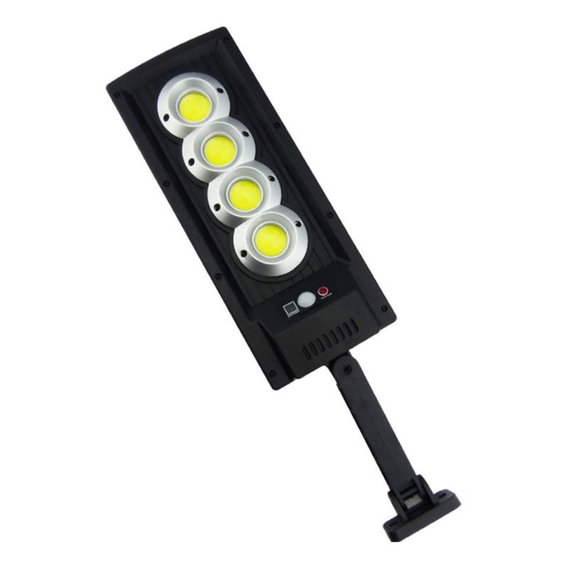 IMPORTCLICK - Foco Mini Solar Pared 4 Placas LED COB Brazo - Negro