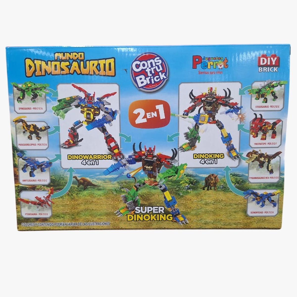 PERROT - CONSTRUBRICK MUNDO DINOSAURIO STEGOSAURUS