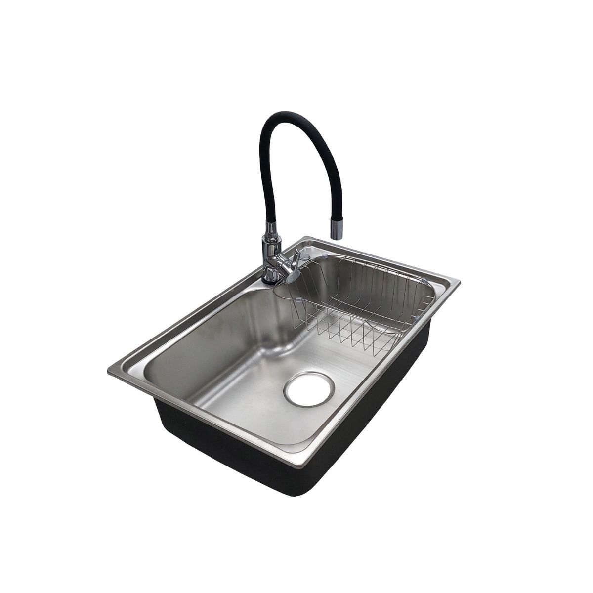 GENERICO - LAVAPLATOS 61X43 SOBRE CUBIERTA + GRIFERIA Y REJILLA