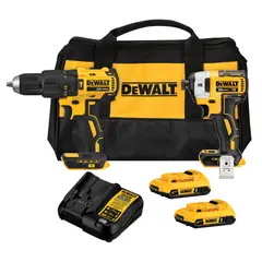 DEWALT - Kit Taladro Percutor + Atorn Impacto Dck223D2