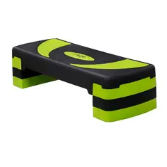 BLU FIT - Step para Ejercicios Aeróbicos Fitness Negro/Verde