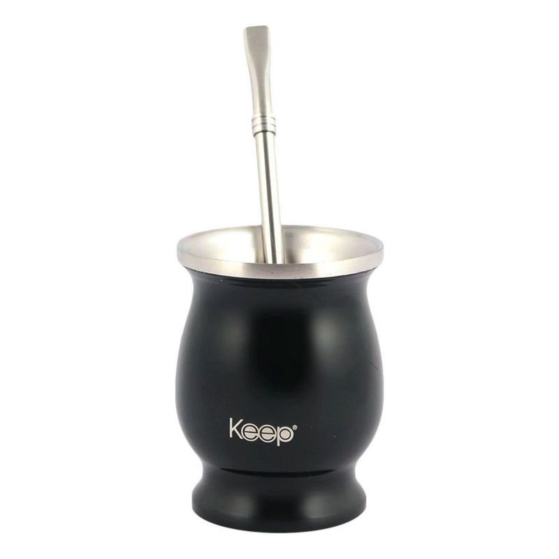 KEEP - Matero + Bombilla - Negro