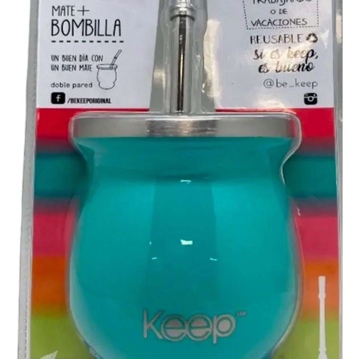 KEEP - Matero + Bombilla - Celeste