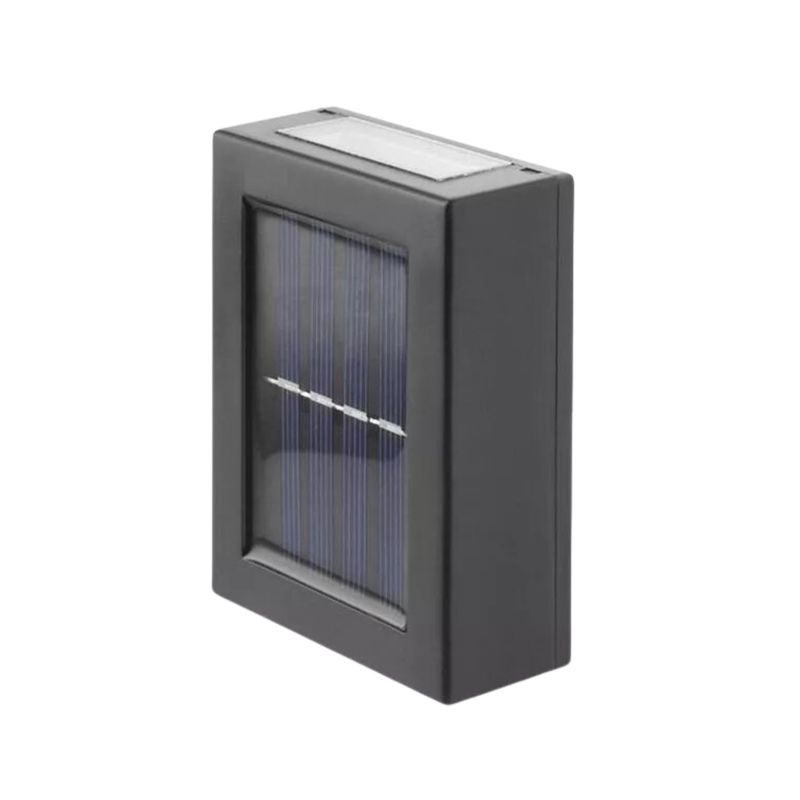 IMPORTCLICK - Foco Aplique Muro Exterior Solar LED 5 Watt - Negro