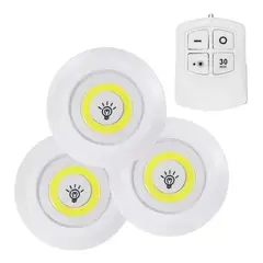 IMPORTCLICK - Set 3 Luces LED Emergencia Inalámbricas Control Remoto - Blanco