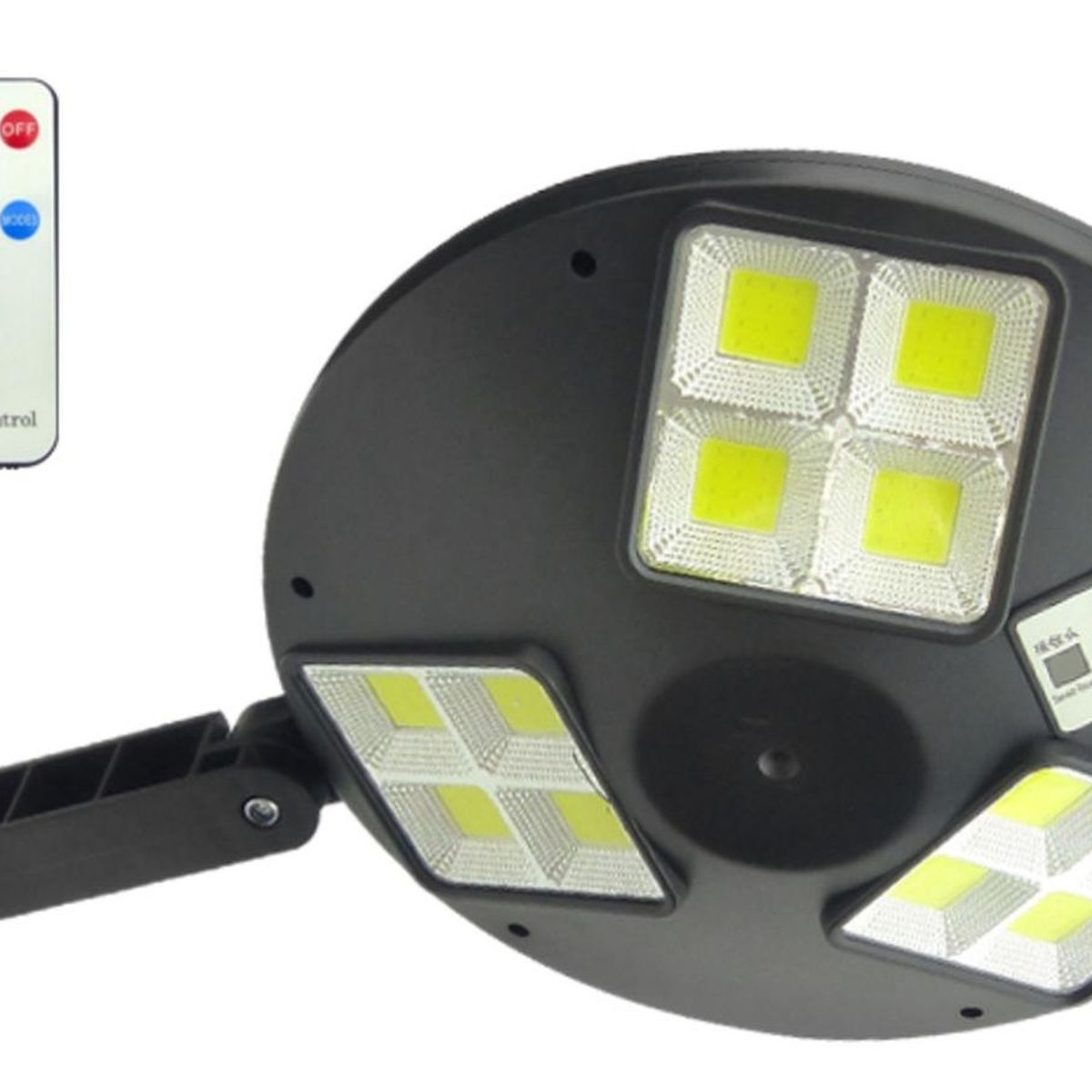 IMPORTCLICK - Farol Solar 12 Placas COB LED Sensor Movimiento - Negro