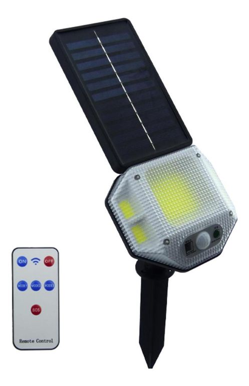 Estaca LED Solar COB PVC Sensor Control Remoto
