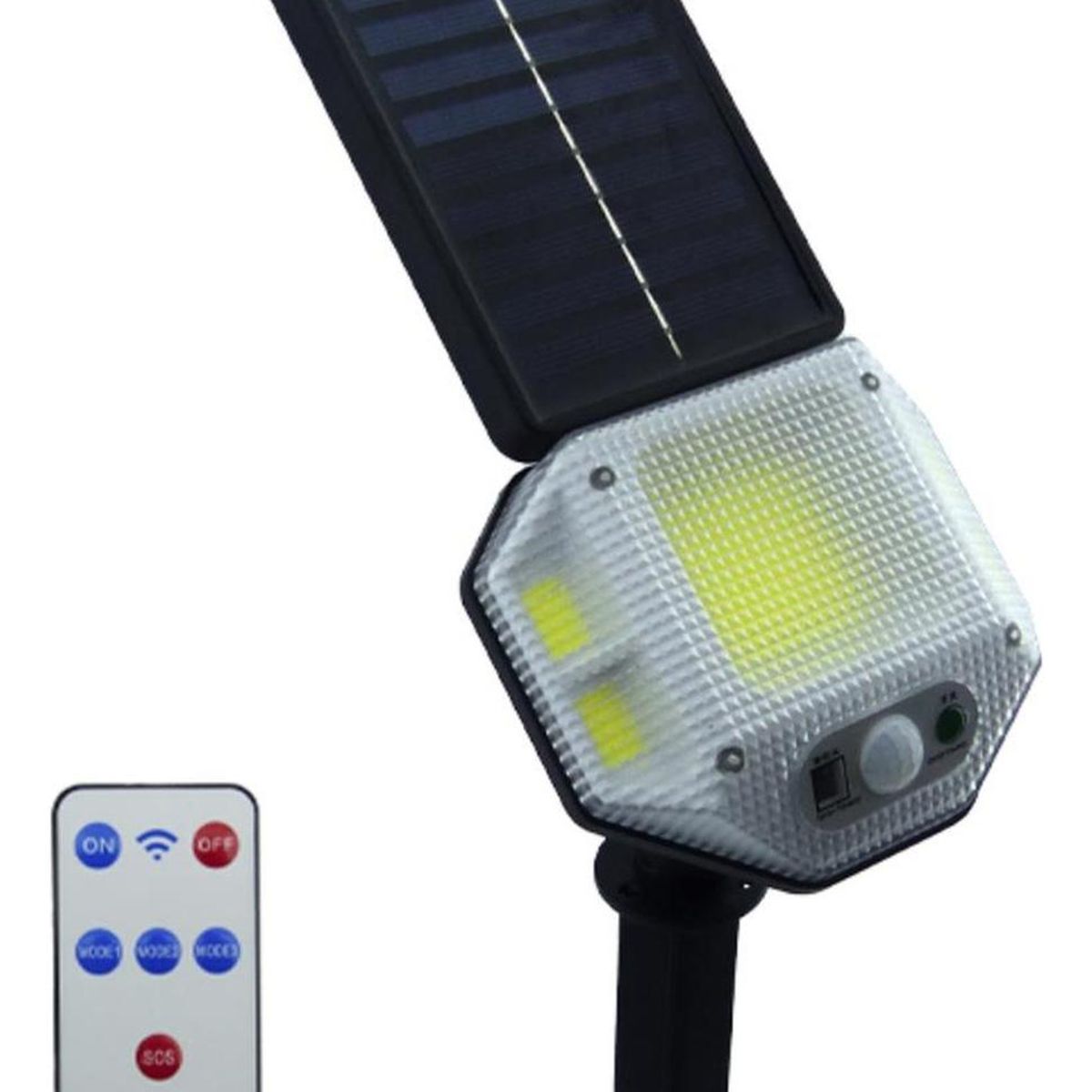 IMPORTCLICK - Estaca LED Solar COB PVC Sensor Control Remoto