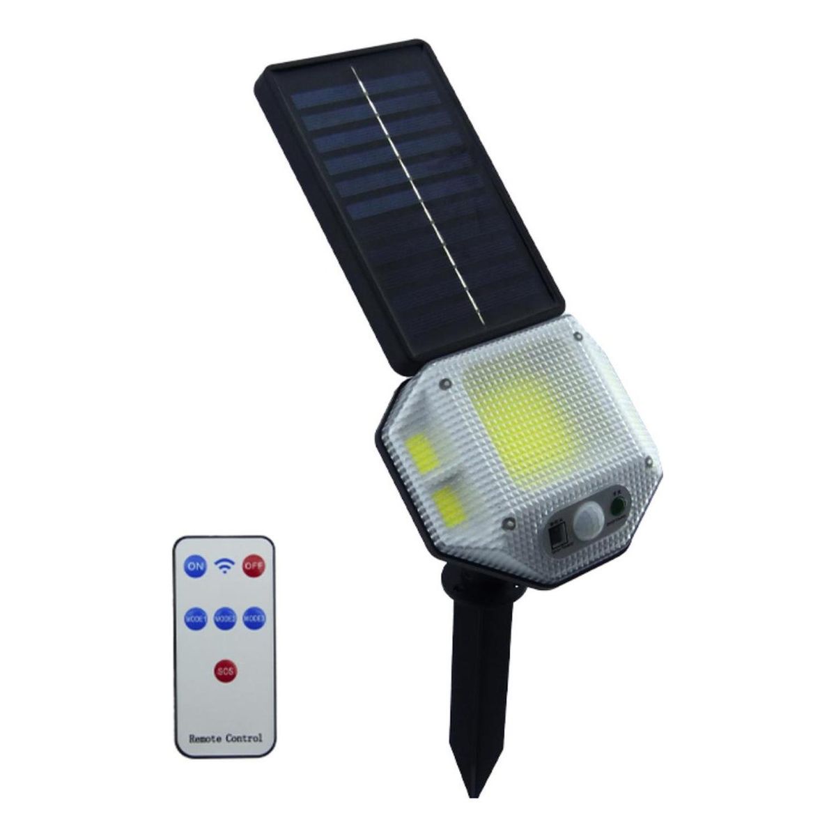 IMPORTCLICK - Estaca LED Solar COB PVC Sensor Control Remoto
