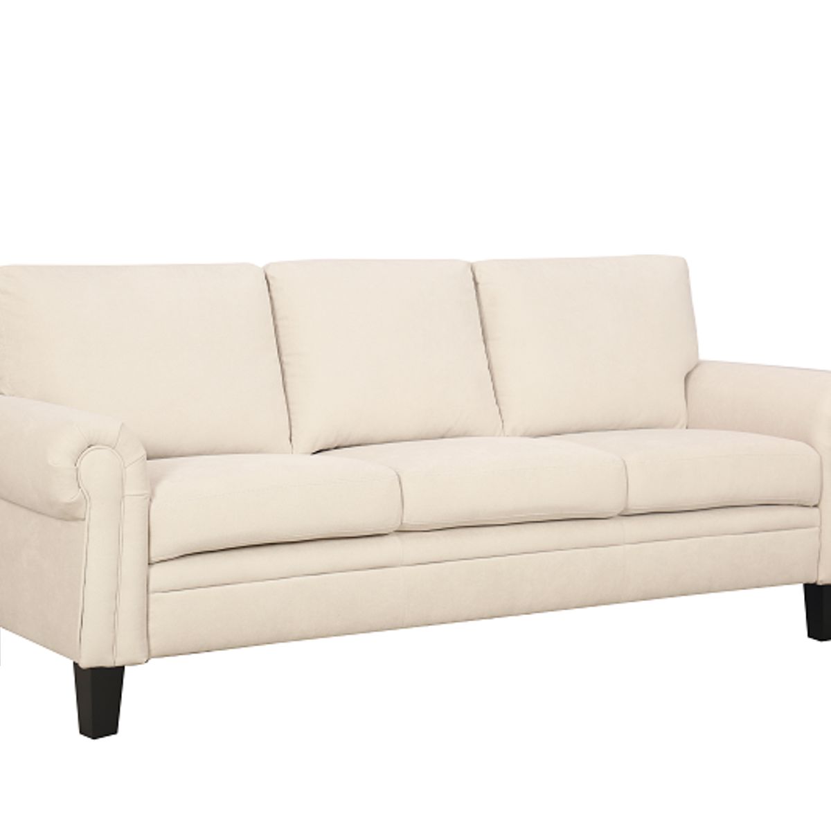 AGUILA - Sofá Callisburg de 3 Cuerpos de Chenille - Blanco