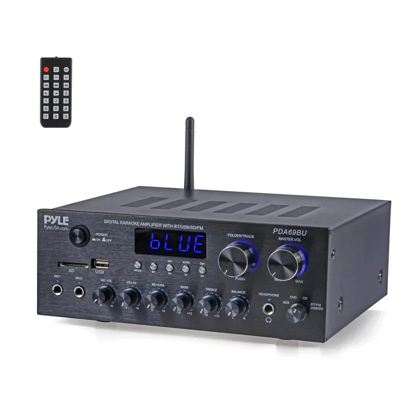 PYLE - Amplificador Compacto Estereo con Bluetooth