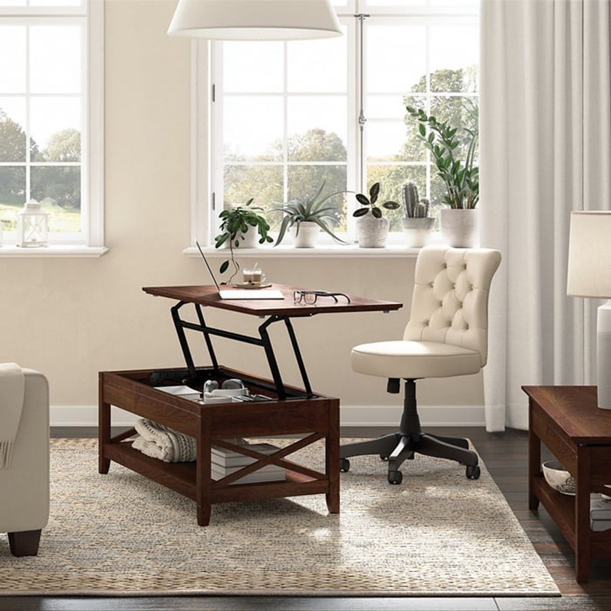 MSA MUEBLES SANTA ANA - Mesa de Centro Elevable Dark Brown