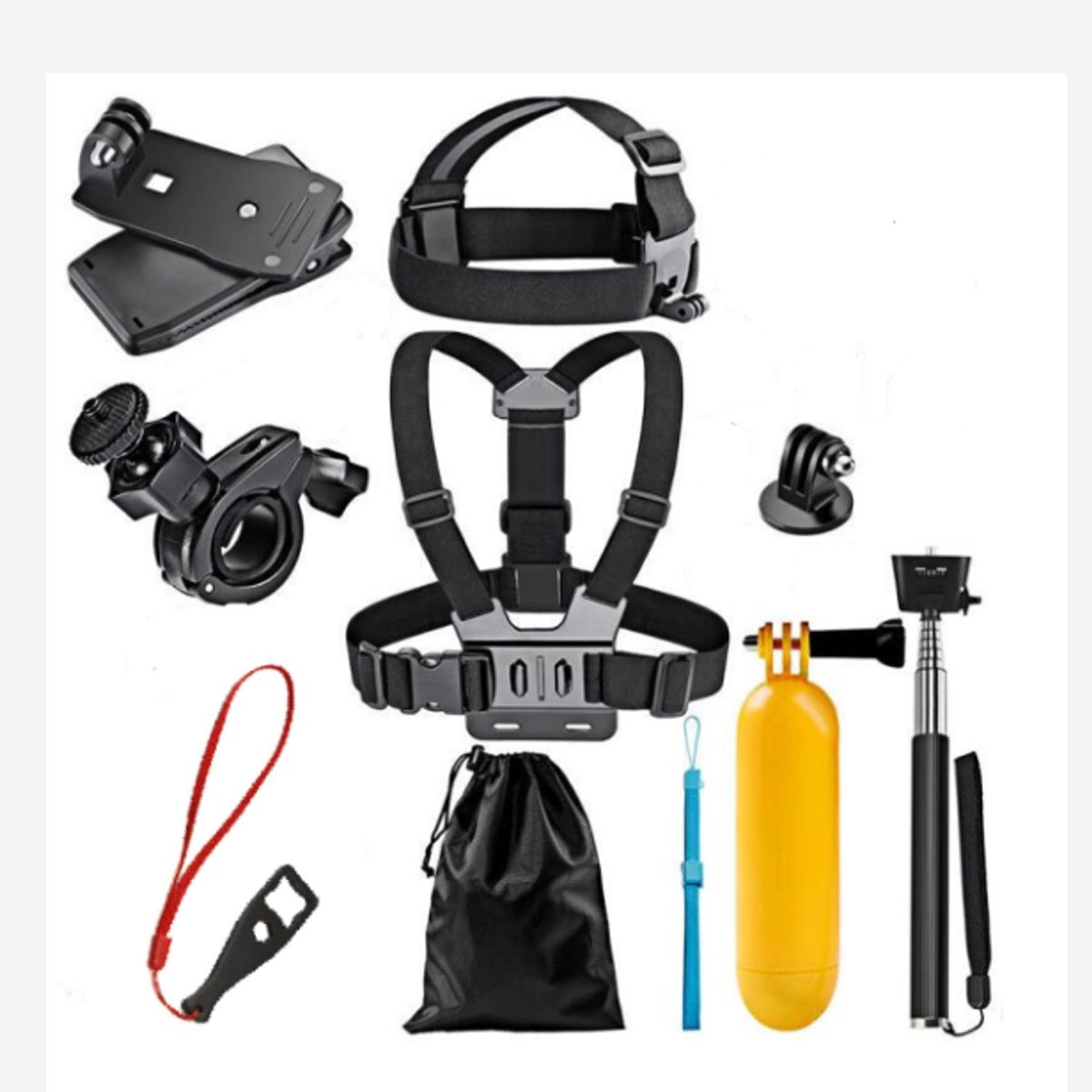 GENERICO - KIT ACCESORIOS PARA GOPRO 9 EN 1