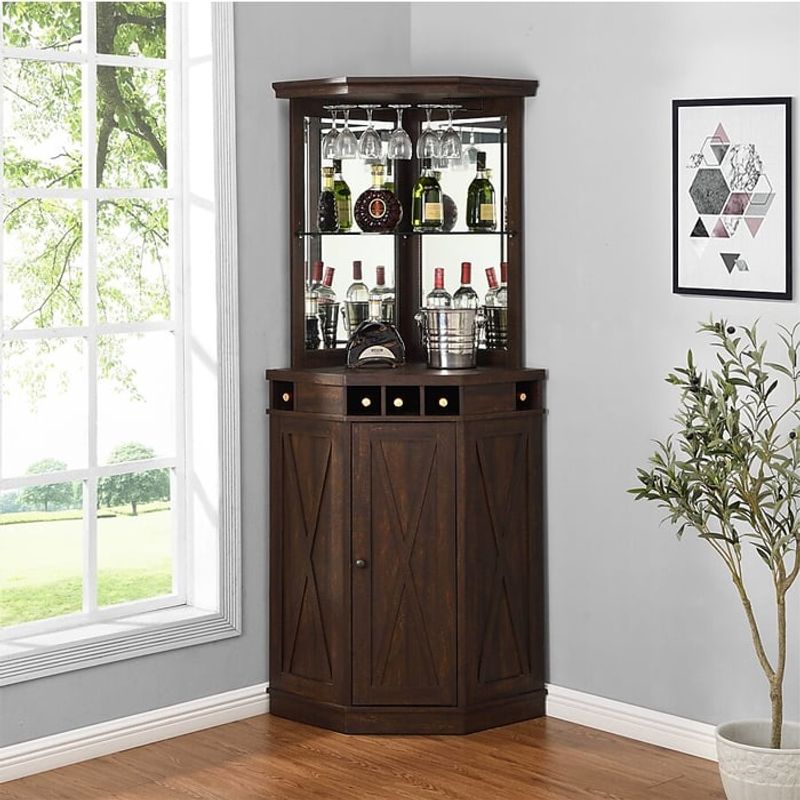 MSA MUEBLES SANTA ANA - Vitrina Esquinero Coffe 800