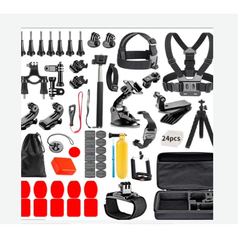 GENERICO - KIT ACCESORIOS PARA GOPRO 84 EN 1