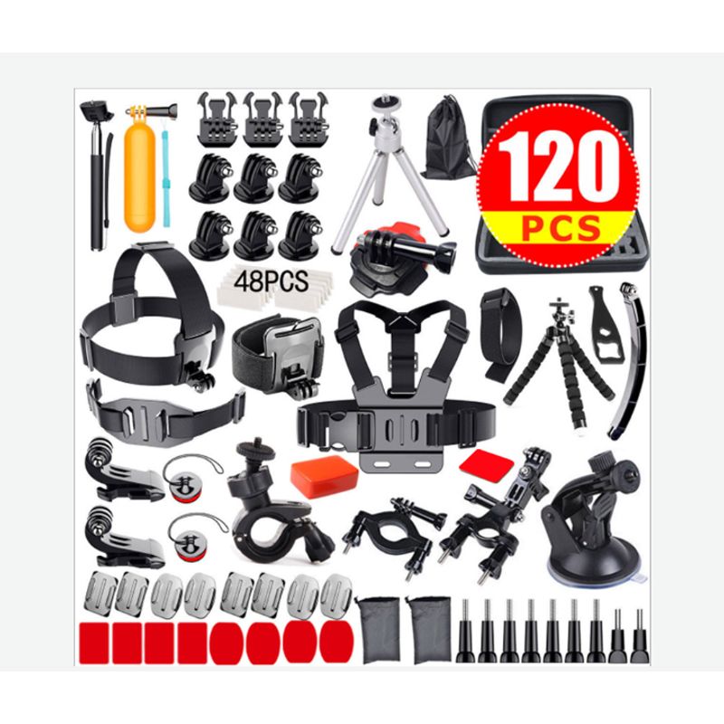 GENERICO - KIT ACCESORIOS PARA GOPRO 120 EN 1