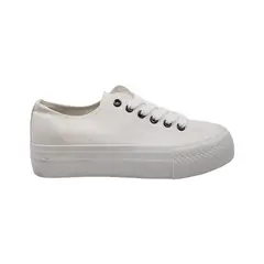 PAND G - Zapatilla Blanca Plataforma Mujer