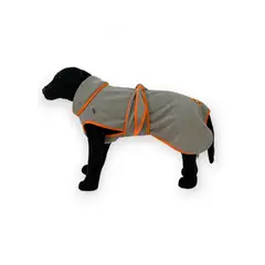 GENERICO - Capa Toalla Para Perro Tela Absorbente De Microfibra Talla M - Gris - m