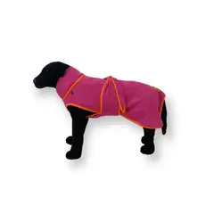 KIMBA - Capa Toalla Para Perro Tela Absorbente De Microfibra Talla M - Fucsia - m