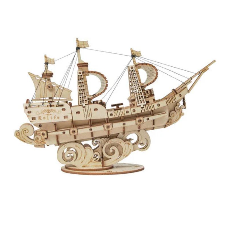 GENERICO - Sailing Ship - Rompecabezas 3D - Maqueta de Madera Rolife