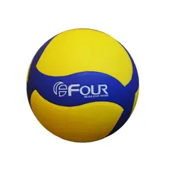 FOUR - Balón de Voleibol Microfibra N°5 Soft Pu Amarillo