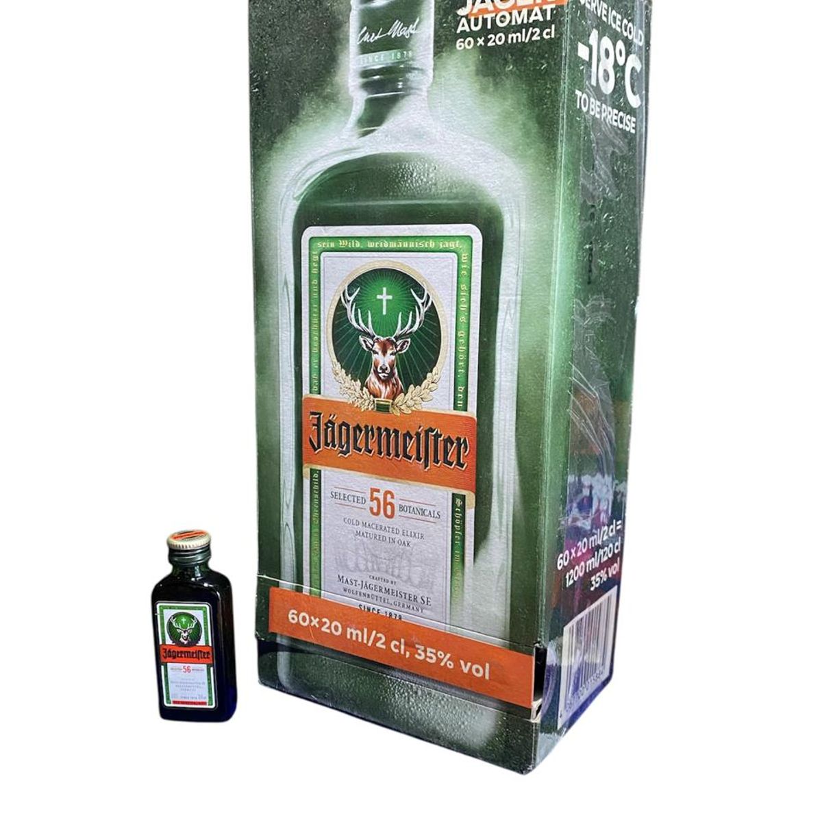 JAGERMEISTER - 60 Miniaturas Jagermeister Envase vidrio