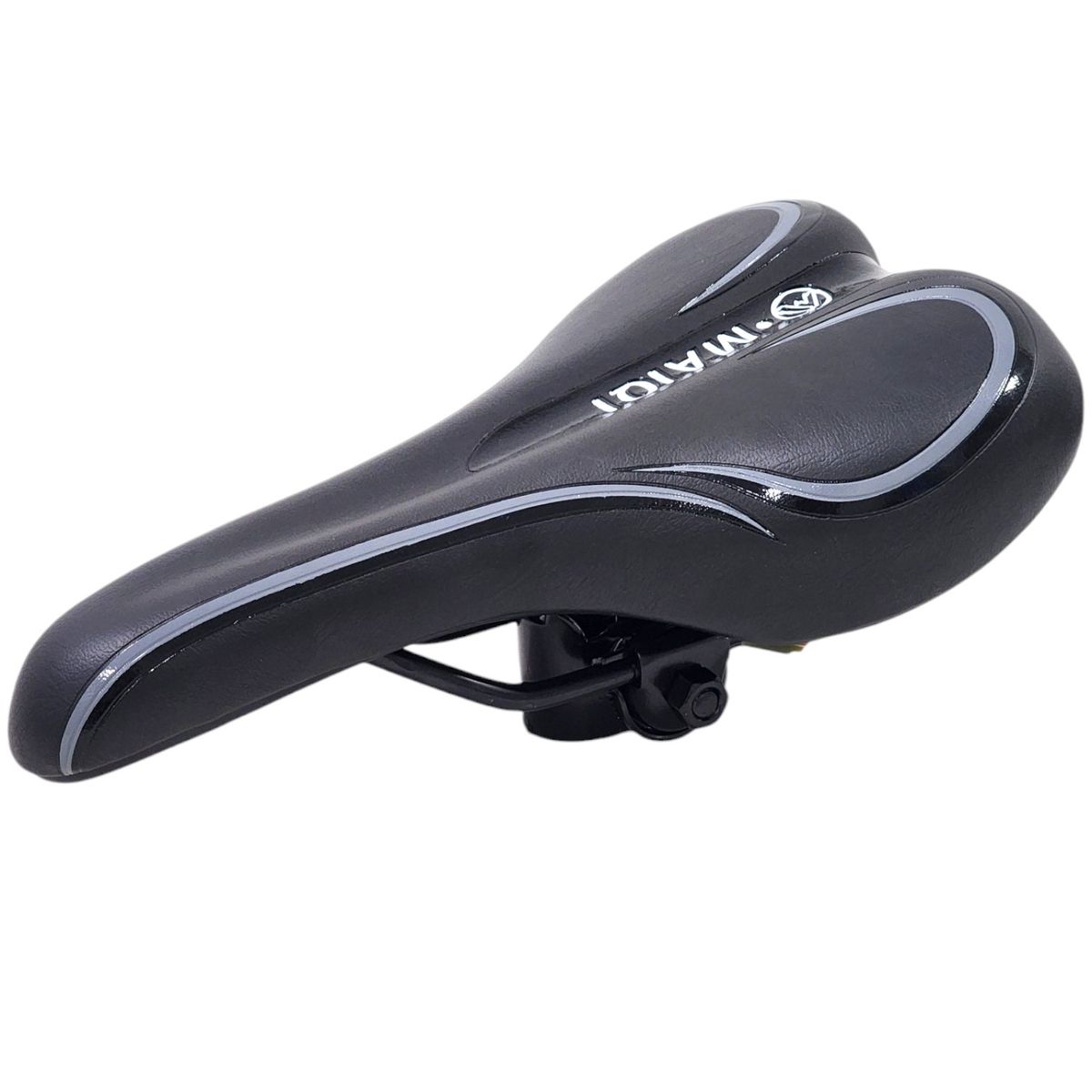 GENERICO - Sillín Silla Asiento Cómodo para Bicicleta Gris 18231