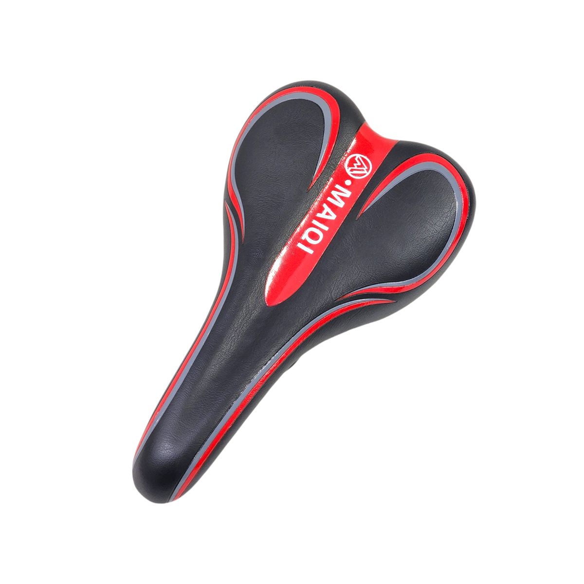 GENERICO - Sillín Silla Asiento Cómodo para Bicicleta Rojo 18231