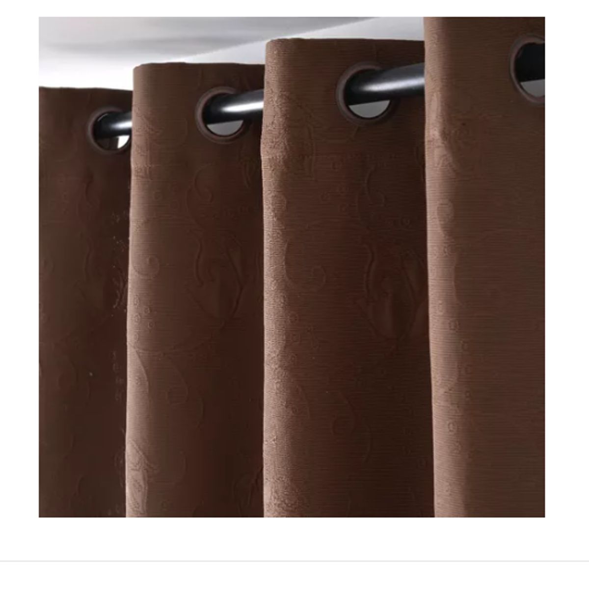 GENERICO - Cortinas Hogar Telas Brocato 2 Panos 140x220 Cm