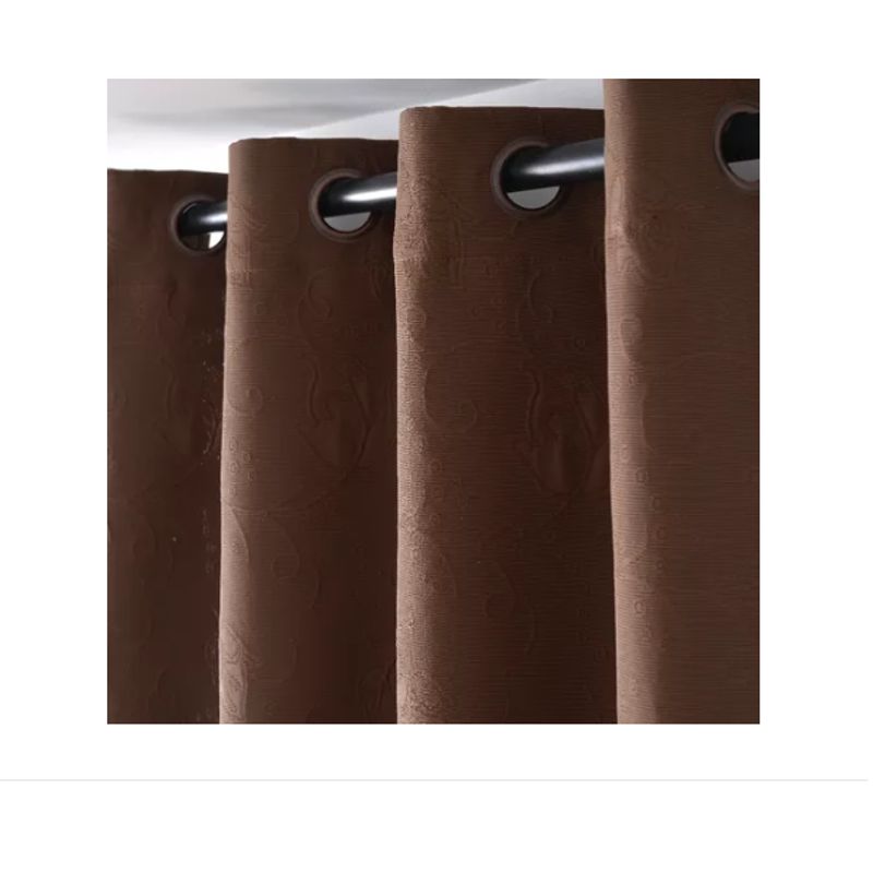 GENERICO - Cortinas Hogar Telas Brocato 2 Panos 140x220 Cm