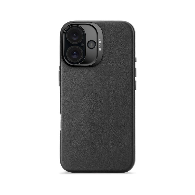 DECODED - Funda cuero Magsafe iPhone 16 Decoded Negro