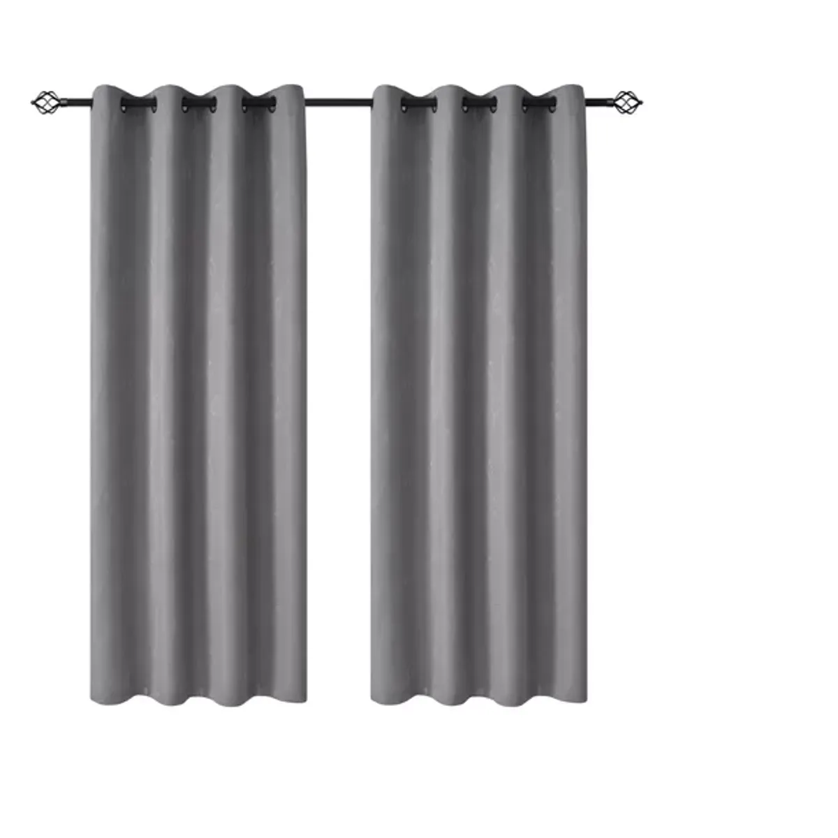 GENERICO - Cortinas Hogar Telas Brocato 2 Panos 140x220 Cm