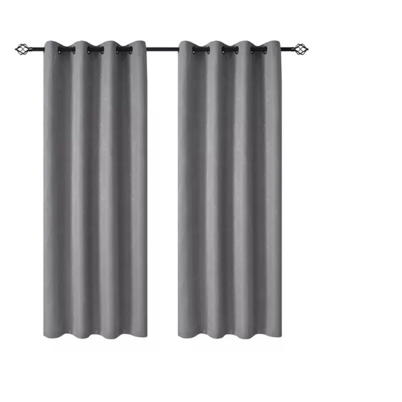 GENERICO - Cortinas Hogar Telas Brocato 2 Panos 140x220 Cm
