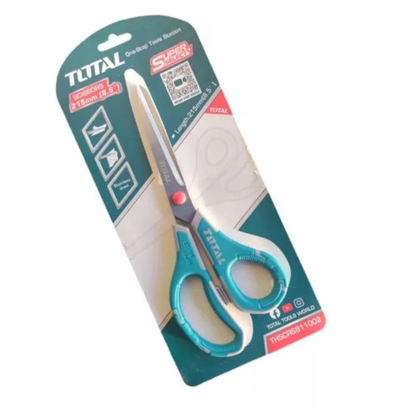 TOTAL - Tijera 8,5 Pulgadas De Acero Inoxidable Total Thscrs811002