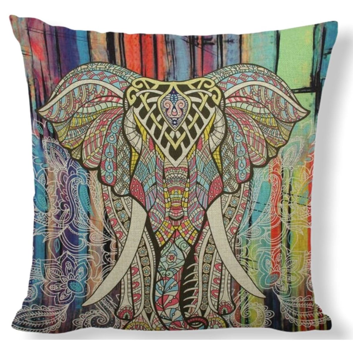 GENERICO - Funda de Cojin - Elefante De La Suerte Thai Feng Shui