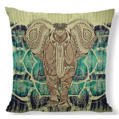GENERICO - Funda de Cojin - Elefante De La Suerte Thai Feng Shui