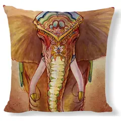 GENERICO - Funda de Cojin - Elefante De La Suerte Thai Feng Shui