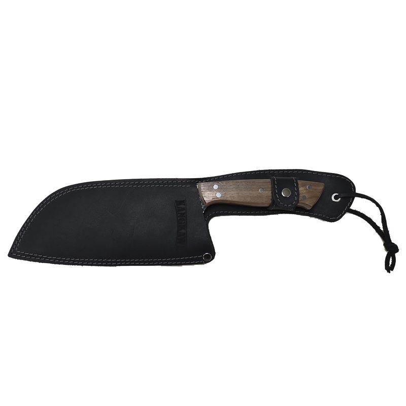 KANGKAWE - Machete 8 Panguipulli Black Con Funda De Cuero Negra
