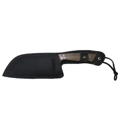 KANGKAWE - Machete 8 Panguipulli Black Con Funda De Cuero Negra