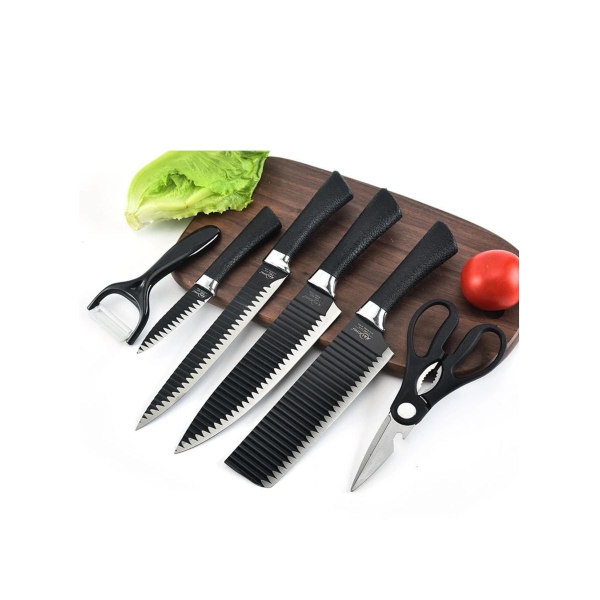 CARIBEE - Set De 6 Cuchillos Juego Cuchillos Cocina