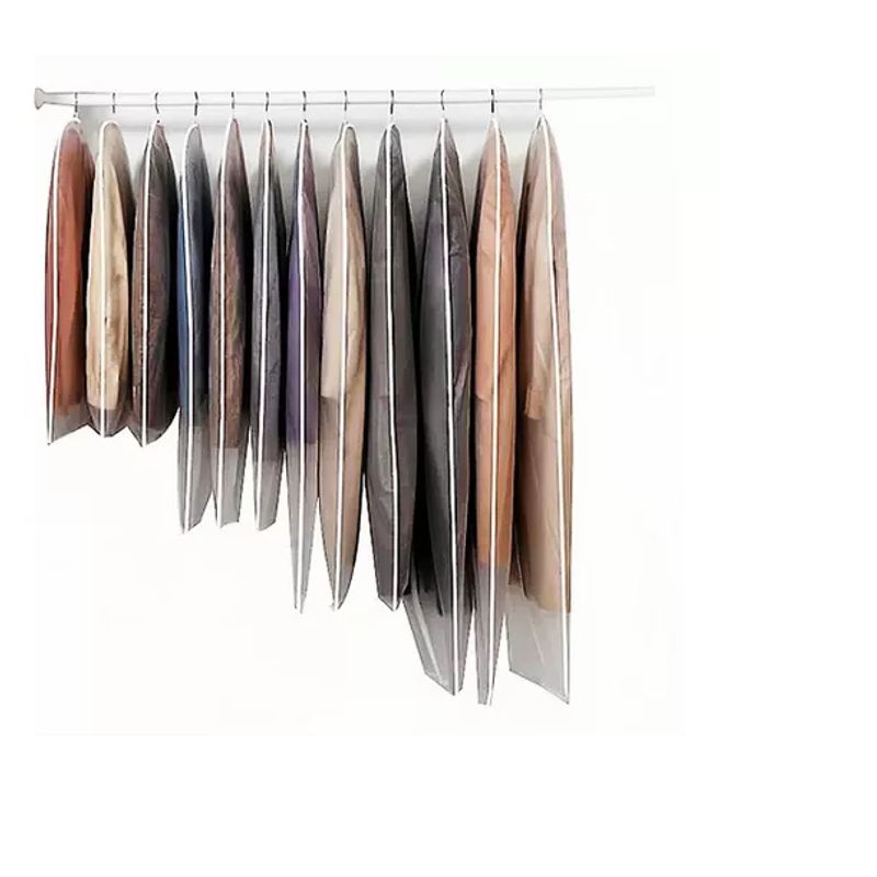 GENERICO - 5 Bolsa Transparente Cubre Trajes Para Colgar Ropa 60x140 Cm